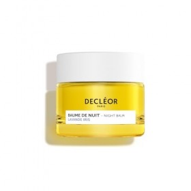 Decléor Baume de Nuit Lavande Iris 15ml – Baume Visage Nuit Raffermissant et Lissant, Soutien l’Élasticité et la Fermeté, Soi