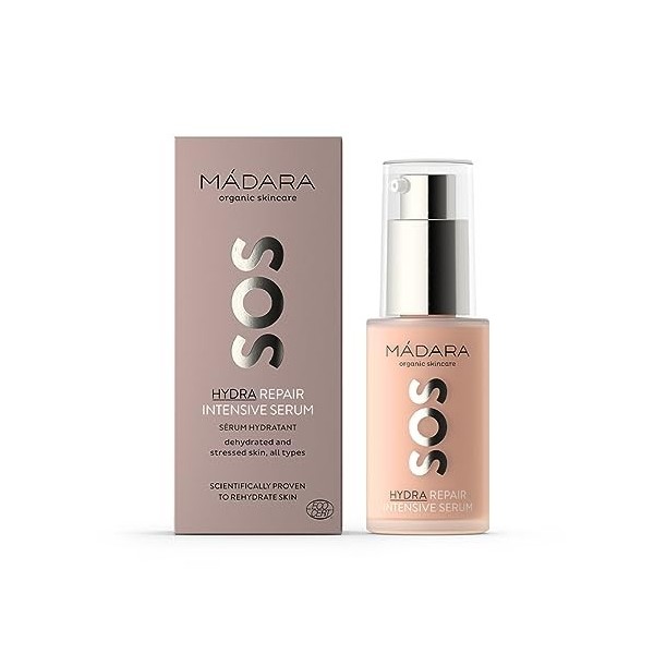 MÁDARA Organic Skincare | Hydratant SOS+ SENSITIVE, 50 ml - Hydratant Quotidien Léger Pour Les Peaux Sensibles Sujettes Aux R...