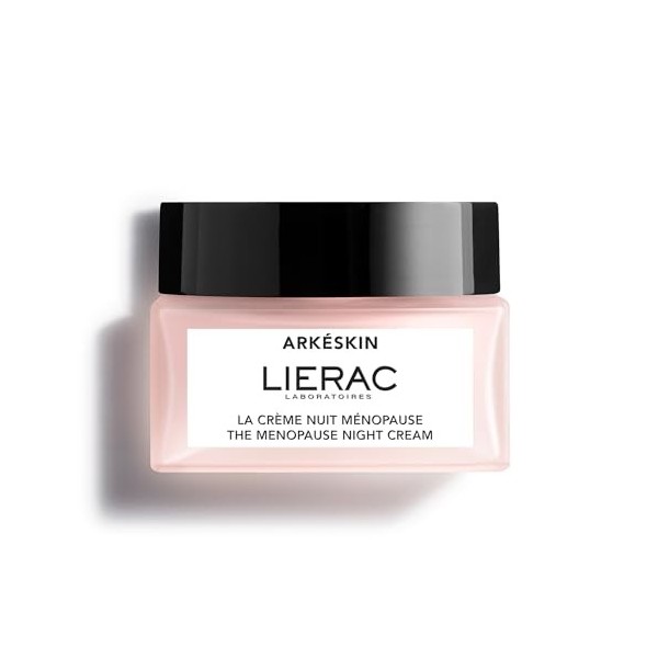 Lierac - Arkéskin - La Crème Nuit Ménopause 50ml - Soin Visage - Réequilibre - Nourrit - Raffermit - 97% d’ingrédients d’orig