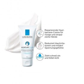 La Roche-Posay Cicaplast Mains Crème Barrière Réparatrice 50 ml Crème Jour et Nuit