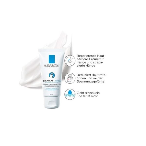 La Roche-Posay Cicaplast Mains Crème Barrière Réparatrice 50 ml Crème Jour et Nuit