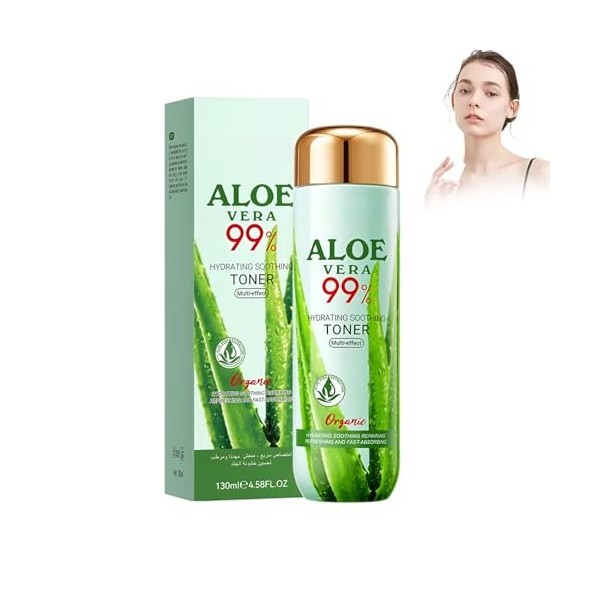 Tonique à Laloe Vera, Lotion Daloe Vera Hydratant Nourrissant, Hydrater Le Visage Après Une Exposition Au Soleil, Réduire L