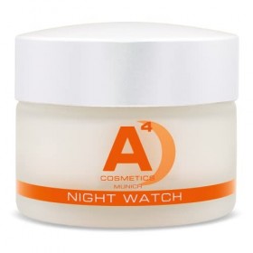 A4 - Night Watch Crème de nuit anti-âge | Crème | Crème pour le visage | Soin de nuit à lhuile dargan certifiée bio 50 ml 