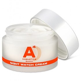 A4 - Night Watch Crème de nuit anti-âge | Crème | Crème pour le visage | Soin de nuit à lhuile dargan certifiée bio 50 ml 