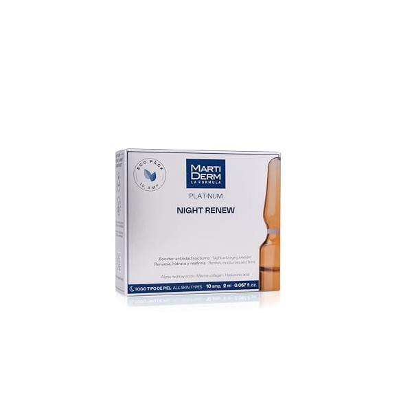 MartiDerm - Ampoules Night Renew 10 amp Lot de 2 Crème Jour et Nuit