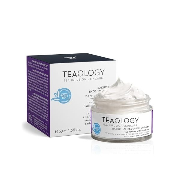 Teaology Bakuchiol Exosome Crème anti-âge pour la peau contre les taches pigmentaires