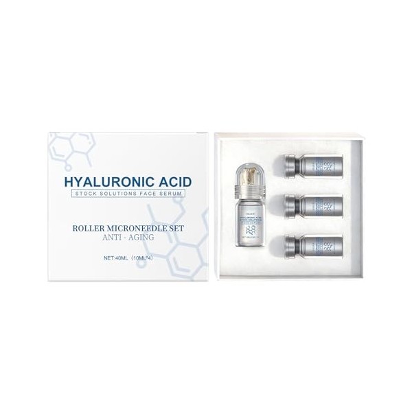 Micro Infusion System Set pour le Visage, Système de Micro-Infusion pour les Llèvres, Sérum à lacide Hyaluronique, Améliore 