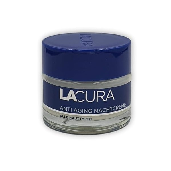 Lacura Crème de nuit anti-âge Q 10 - Pour tous types de peau - 50 ml