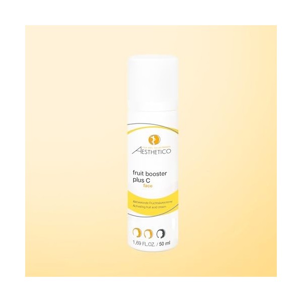 AESTHETICO Fruit Booster Plus C Crème de nuit anti-âge intensive aux acides de fruits avec acide glycolique et vitamine C pur