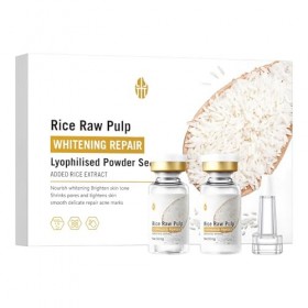 Set Poudre Lyophilisée De Riz Brut De Haute Qualité Pour Peau Lumineuse, Pulpe De Riz Naturelle Pure Et Liofilisée, Soin Apai