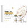 Set Poudre Lyophilisée De Riz Brut De Haute Qualité Pour Peau Lumineuse, Pulpe De Riz Naturelle Pure Et Liofilisée, Soin Apai