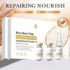 Set Poudre Lyophilisée De Riz Brut De Haute Qualité Pour Peau Lumineuse, Pulpe De Riz Naturelle Pure Et Liofilisée, Soin Apai