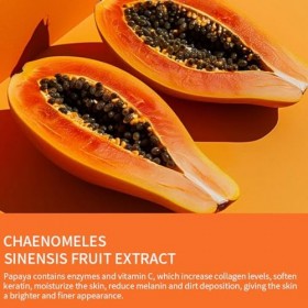 Gelée Naturelle À La Papaye Pour Visage Et Corps, Élimine En Douceur Cellules Morts, Atténue Apparence Ridules, Hydratation P