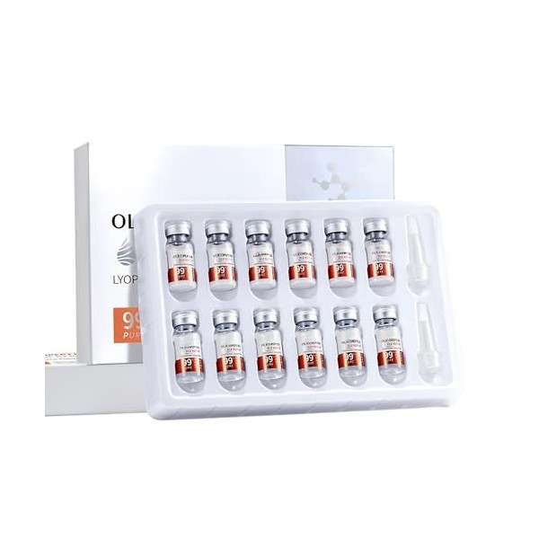 Set Poudre Lyophilisée Oligopeptide Haute Qualité Pour Soin Cutané Avancé, Molécules Minuscules Pour Action Profonde, Aide À 