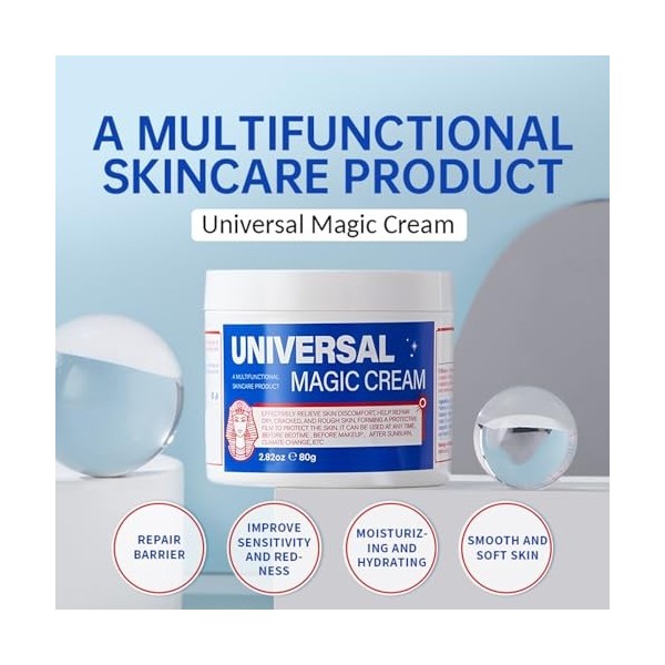 Magic Cream Soin Hydratant Intense Pour Le Visage, Crème Réparatrice À Laction Profonde, Atténue Dessèchement Et Ridules Vis