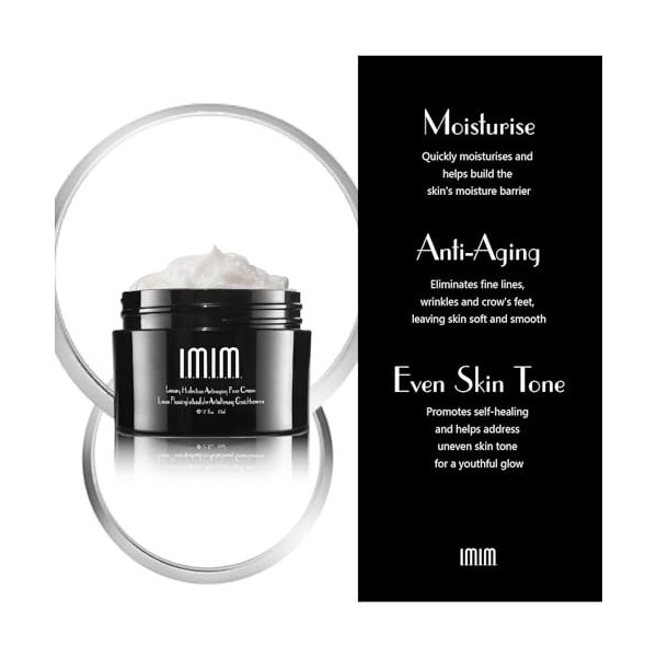 Crème Anti Ride Femme et Homme - imim Soin Anti-Âge Visage Hommes & Femmes - Creme Jour et Nuit Intensive - Hydratation Profo