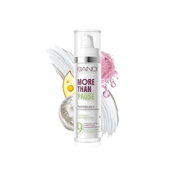 Bandi Crème de Nuit Anti-Âge Régénérante pour Ménopause Renouvellement Cutané Fermeté Réduction des Rides Éclat Hydratation B...
