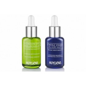 HUYGENS Day & Night Serum Duo - Sérum Acide Hyaluronique Visage & Elixir Night Oil