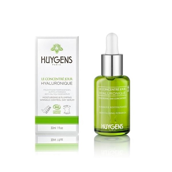 HUYGENS Day & Night Serum Duo - Sérum Acide Hyaluronique Visage & Elixir Night Oil