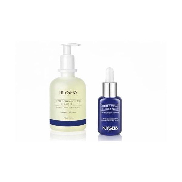 HUYGENS Night Duo Oil - Elixir Night Oil & Gel Nettoyant Élixir Nuit