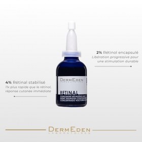 Laboratoires DermEden Duo Fermeté et Collagène - Concentré Rétinal et Crème Nuit - Fabrication Française