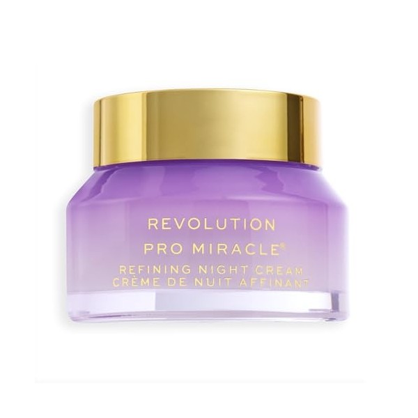 Revolution Pro Miracle Retinoid Refining Night Cream, Soin de Nuit Nourrissant pour une Peau Régénérée et Lumineuse, 50 ml
