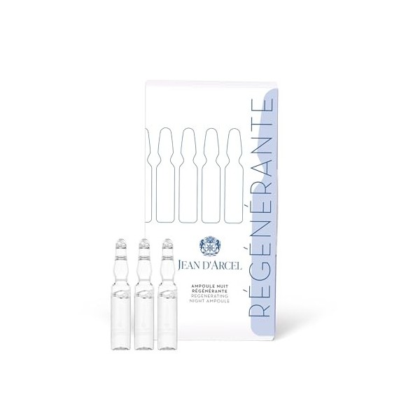JEAN DARCEL AMPOULES Kit dampoules Overnight - AMPOULE NUIT RÉGÉNÉRANTE 5 x 2 ml - Favorise la régénération nocturne - Favo