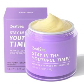 ZealSea Crème Rétinol pour le Visage avec Collagène - Hydratant Anti-âge pour Femmes pour Raffermir et Lifiter la Peau, Crème
