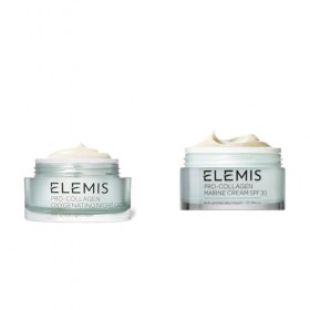 ELEMIS Crème de nuit oxygénante pro-collagène, crème visage anti-âge & anti-rides homme+ ELEMIS crème marine pro-collagène av