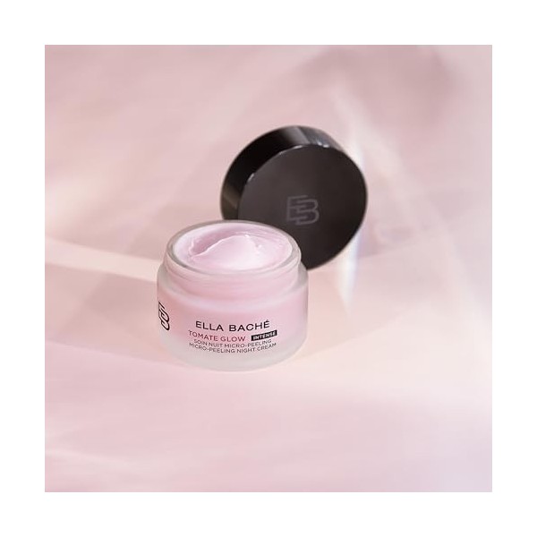 Ella Baché Tomate Glow - Soin de nuit micro-gommage - 50 ml - Crème de nuit lissante SOS pour une peau rayonnante et régénéré