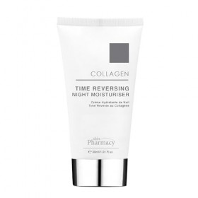 Skin Pharmacy Collagen Time Inversing Night Hydratant 30 ml – Crème anti-âge de nuit avec collagène marin et acide hyaluroniq