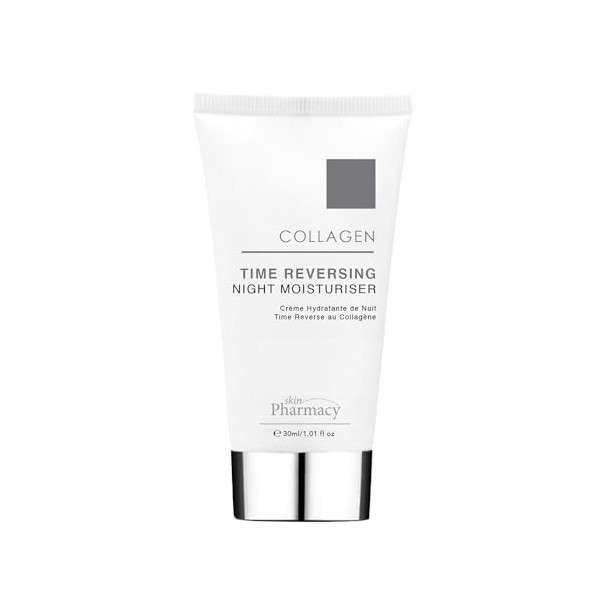 Skin Pharmacy Collagen Time Inversing Night Hydratant 30 ml – Crème anti-âge de nuit avec collagène marin et acide hyaluroniq