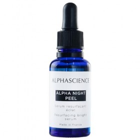 ALPHASCIENCE Alpha Night Peel - Sérum unifiant et resurfaçant - Pour les peaux grasses et acnéiques et les rides et ridules -