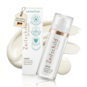 Zeitschild® Soin de nuit - Crème de nuit régénérante pour peaux sensibles et très sèches - Avec palmitate de rétinyle, ectoïn