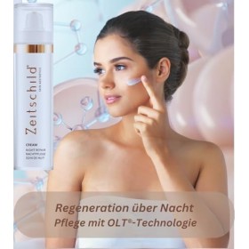Zeitschild® Soin de nuit - Crème de nuit régénérante pour peaux sensibles et très sèches - Avec palmitate de rétinyle, ectoïn