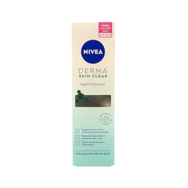 Nivea Derma Skin Clear Night Exfoliator - 40 ml