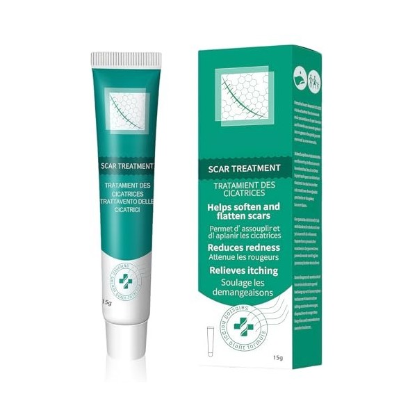 Soin des Cicatrices, 18g Crème pour Cicatrices, Améliore lapparence de la peau Crème Jour et Nuit