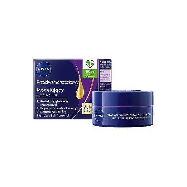 NIVEA Crème de nuit anti-rides+modelante, 50 ml