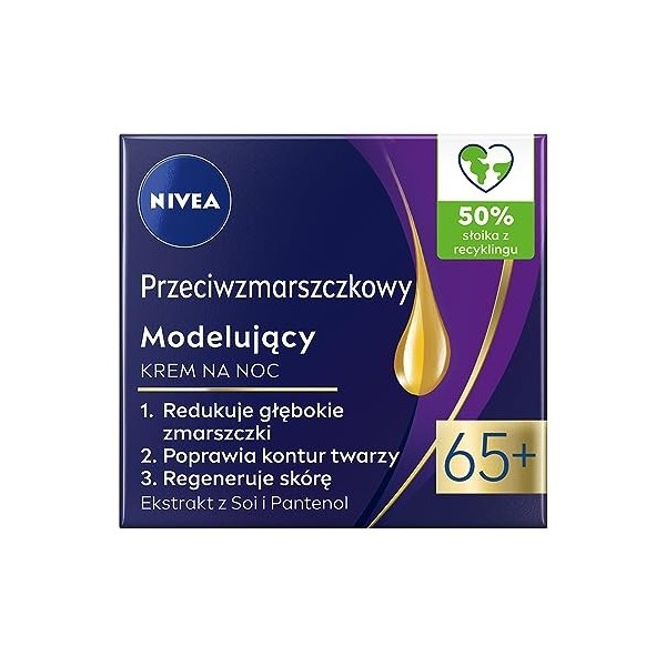 NIVEA Crème de nuit anti-rides+modelante, 50 ml