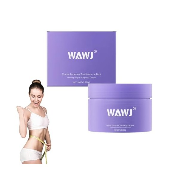 WAWJ® Overnight Firming Cream, Soin de nuit raffermissant pour peau lâche - Crème hydratante avec boost de collagène - 100 g
