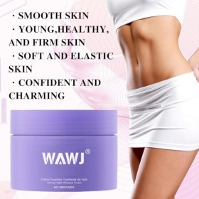 WAWJ® Overnight Firming Cream, Soin de nuit raffermissant pour peau lâche - Crème hydratante avec boost de collagène - 100 g