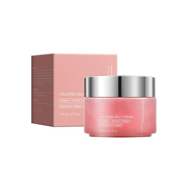 Crème Gélifiée au Collagène, Pour Améliorer La Fermeté Cutanée, Atténuation Des Rides et Des Ridules, Absorption Rapide Pour 