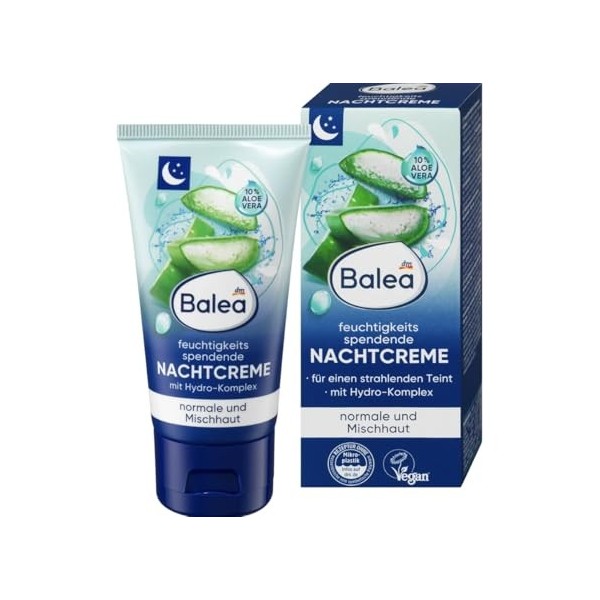 Balea Crème de nuit extra hydratante, 50 ml