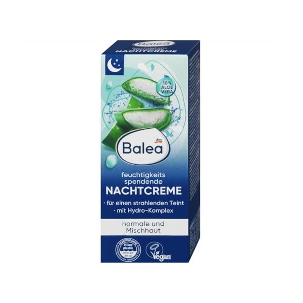 Balea Crème de nuit extra hydratante, 50 ml