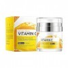 Crème Visclaircissante À La Vitamine C Crème De Jour Anti-Taches Pour Un Teint Éclatant, Uniformise Le Teint, Atténue Les Tac