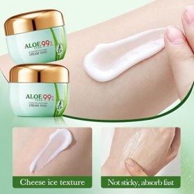Crème Visage Hydratante À LAloès Vera Apaisante Pour Le Jour Et La Nuit, Pour Une Hydratation Profonde Et Intense, Apaise Et