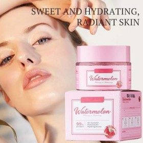 Crème Éclaircissante À La Pastèque, Extraits Naturels De Pastèque, Hydratation Profonde Pour Une Peau Lumineuse, Soin Quotidi