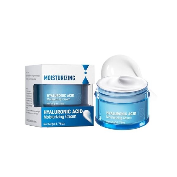 Gel-Crème Hydratant, Hydratation Profonde, Soin Apaisant Pour Un Teint Éclatant, Texture Légère Non Grasse, Pénétration Rapid