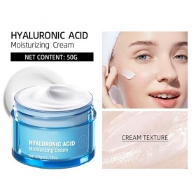 Gel-Crème Hydratant, Hydratation Profonde, Soin Apaisant Pour Un Teint Éclatant, Texture Légère Non Grasse, Pénétration Rapid