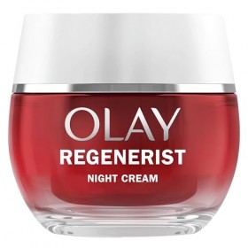 Olay Regenerist Crème de Nuit Visage, Soin Anti-Rides + Raffermissant avec Niacinamide et Peptides Anti-Âge, Raffermit, Répar